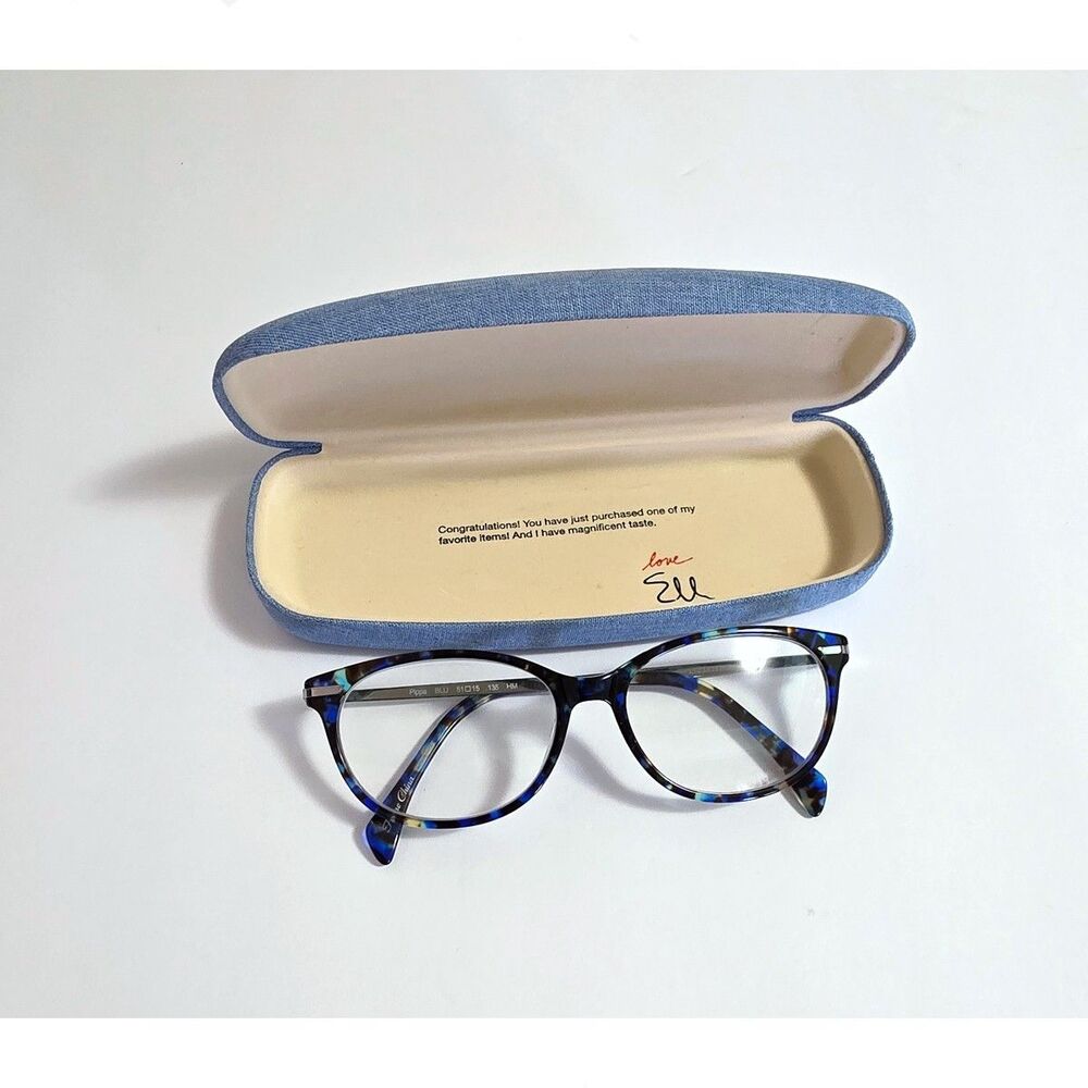 Ellen Degeneres glasses FRAMES ONLY full 51 - 15 - 135mm plus branded case READ